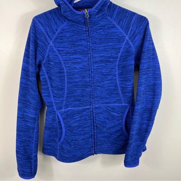 The North Face Hoodie Womens Small Blue Polartec Full Zip Long Sleeve - Picture 4 of 12